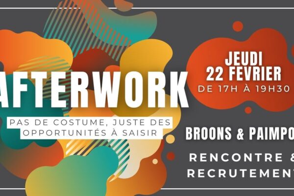 Venez rencontrer nos équipes lors de l'afterwork recrutement le jeudi 22 février à Broons et Paimpol et découvrez nos offres d'emploi.