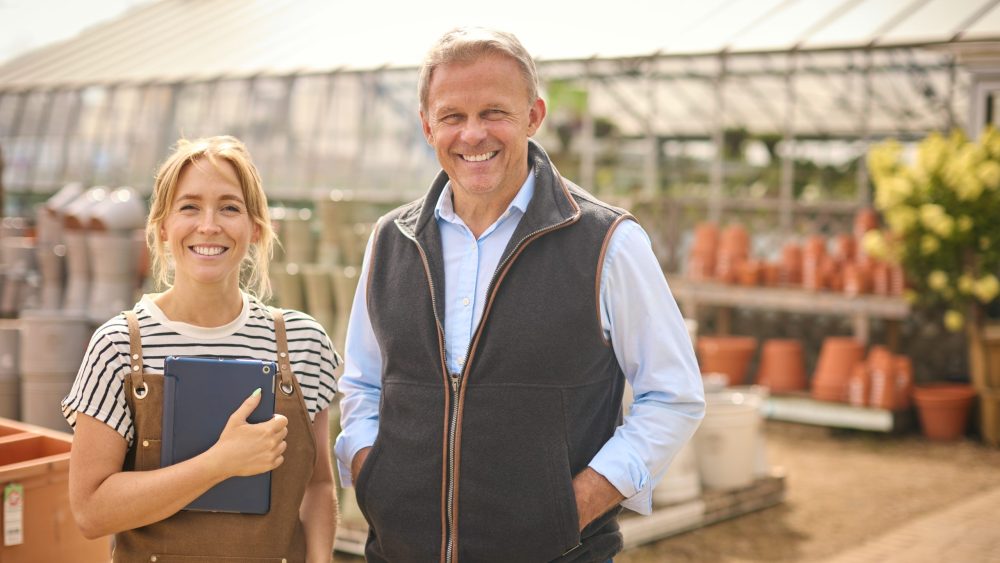 Entrepreneur / agri souriants